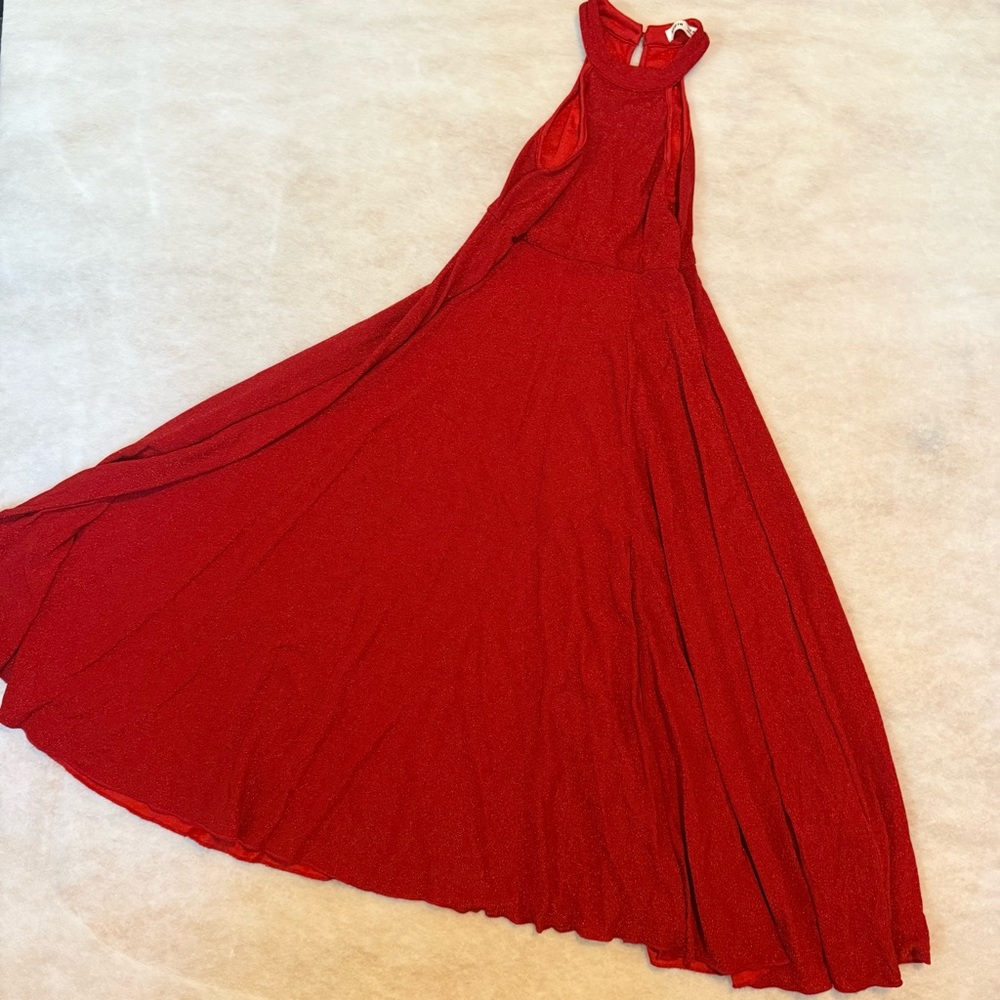 Elegant Red Evening Gown Girls